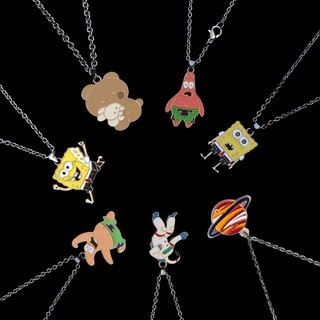Thời trang vòng cổ hợp kim mặt hình spongebob / phi hành gia / phi hành gia dễ thương