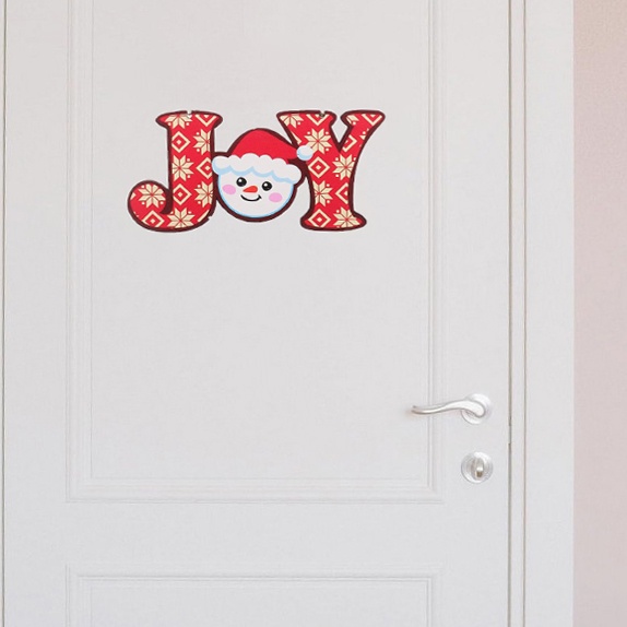 JOY GT07 Bảng Gỗ Chữ Treo Cửa Treo Cây Thông Phụ Kiện Trang Trí Noel