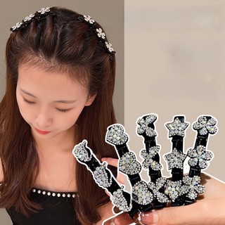1 kẹp tóc đính đá hình trái tim