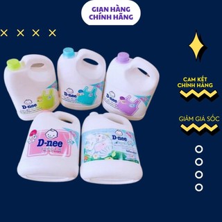 Nước giặt quần áo Dnee 3000ml an toàn dịu nhẹ cho làn da của trẻ nhỏ, nước giặt xả cho bé .