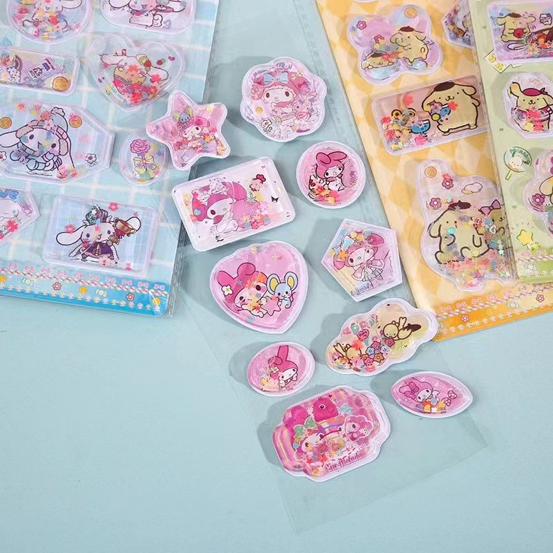 Miếng Dán Hoạt Hình 3d Lắc Nước Vui Nhộn Sáng Tạo tz068
