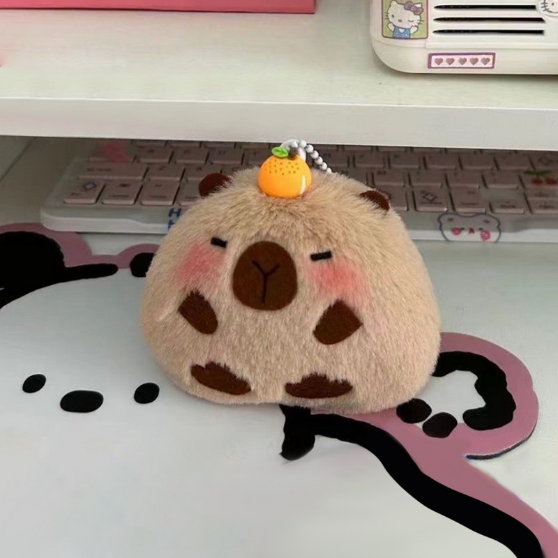 Gấu Bông Chuột Lang Capybara Chảy Mũi Siu Đáng Yêu, Chuột Lang Nước Đeo Balo Rùa Lông Siu Mượt