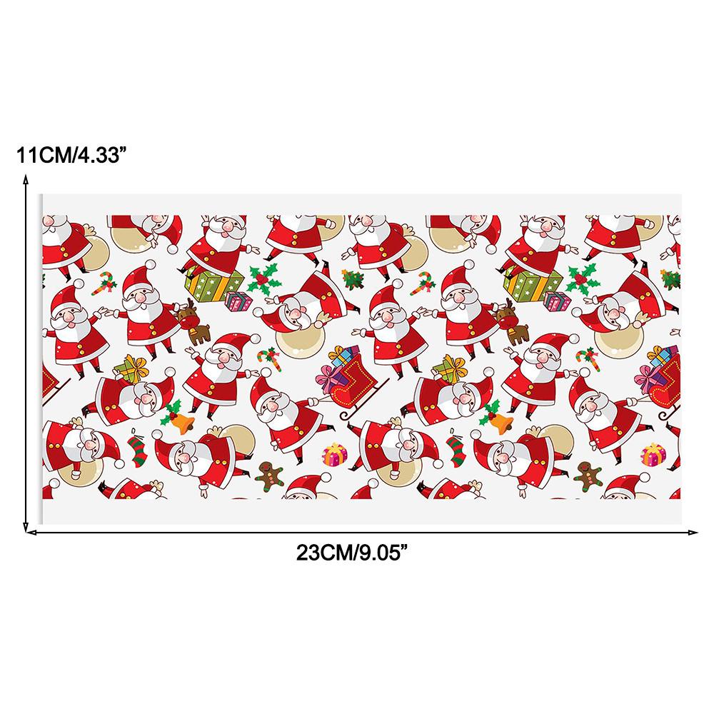 Uv dtf Nhãn Dán Giáng Sinh Màu Trong Suốt Chống Thấm Nước Hình Gừng Bí Ngô Hoạt Hình Cho Cốc 16oz r4a8