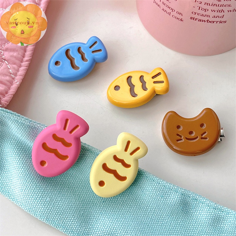 Set 1 / 3 Kẹp Tóc Hình Cá Hoạt Hình Dễ Thương Cho Bé Gái vn