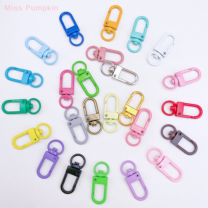 5 Móc Chìa Khóa Xe Hơi Bằng Kim Loại Màu Kẹo Hình Tôm Hùm Dễ Thương diy