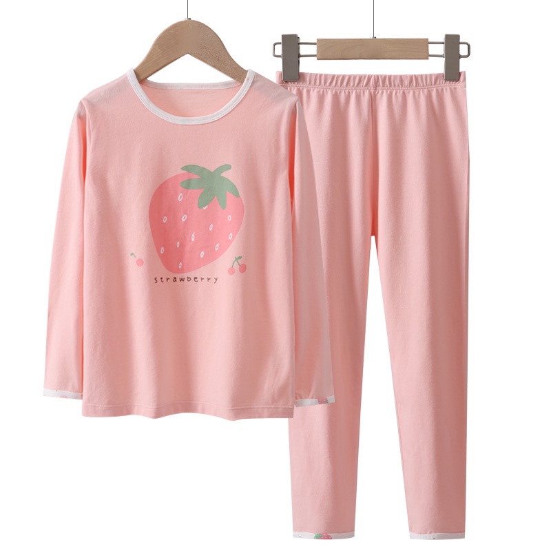 Mới Bộ Đồ Ngủ cotton Tay Dài Thoáng Khí Dành Cho Bé Gái