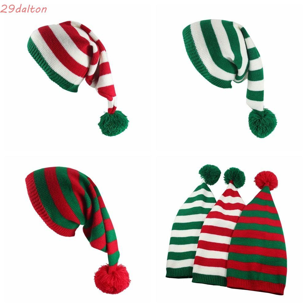 Dalton Mũ beanie Dệt Kim Màu Xanh Lá / Đỏ / Xanh Lá Họa Tiết Ông Già Noel / Ông Già Noel Giải Trí Giáng Sinh Cho Nữ / Bé Gái