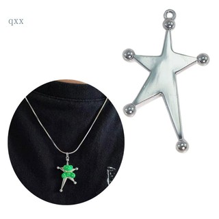 Ch * mặt dây chuyền ngôi sao quyến rũ diy có lỗ làm trang sức quyến rũ