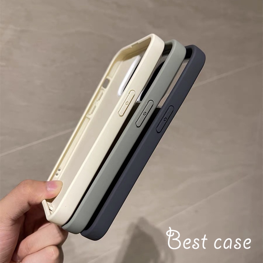 Ốp Điện Thoại Mềm Mặt Nhám Màu macaron Cho iphone 11 12 13 14 15 pro max