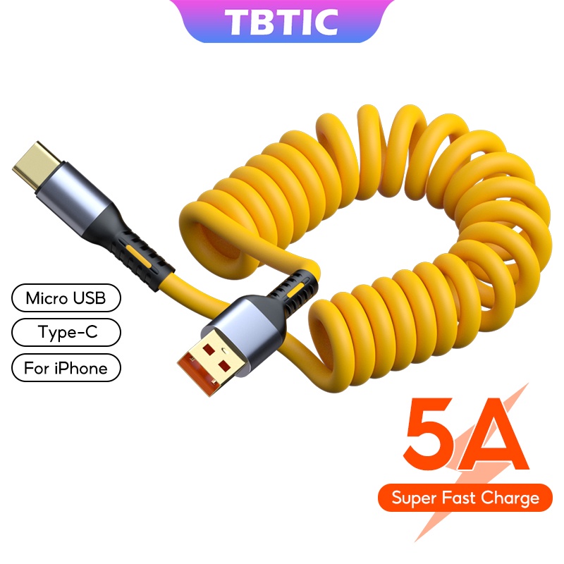 TBTIC Cáp Sạc Nhanh / Chuyển Dữ Liệu Đầu usb type c 5a Cho Điện Thoại android xiaomi