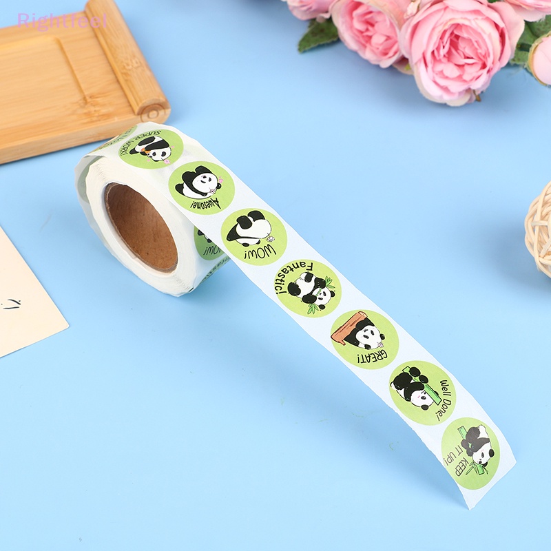 Set 500 Sticker 1inch / 2.5cm Hình Gấu Trúc Dễ Thương Dùng Để Dán Phong Bì Mới