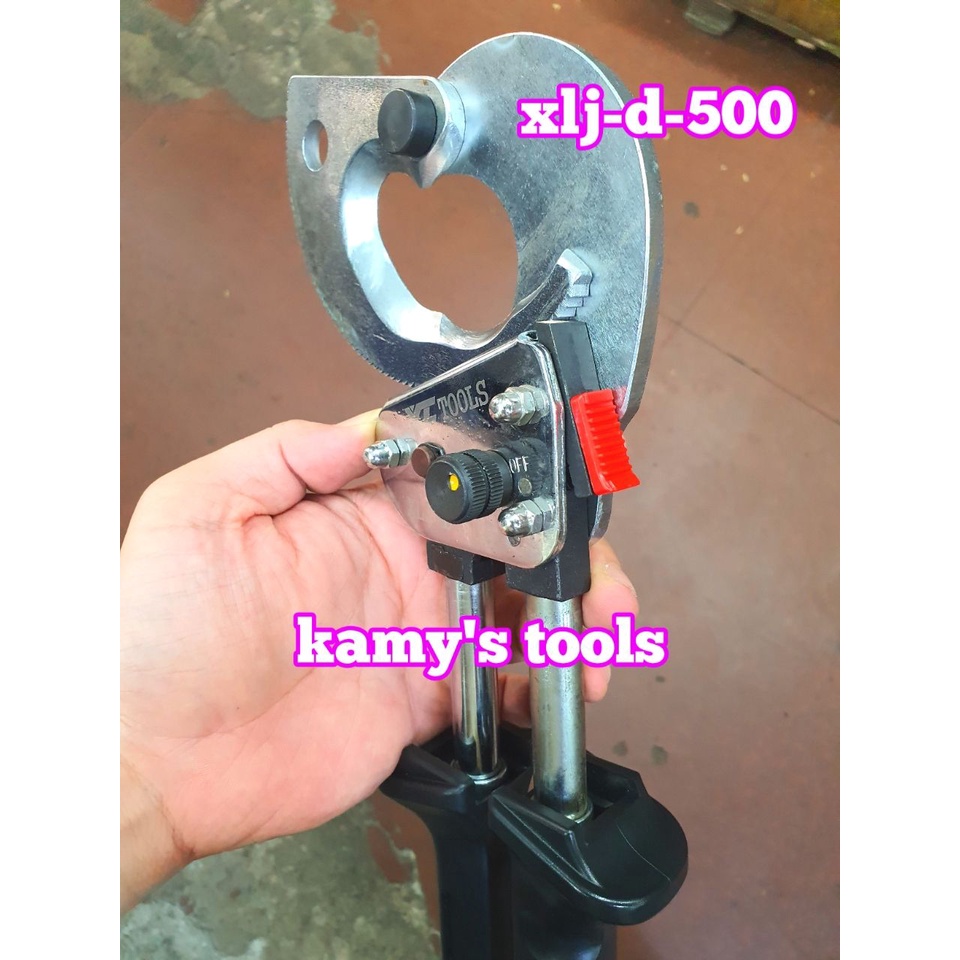 Kìm cắt cáp nhông XLJ-D-500 cắt đồng nhôm 500mm2 40mm cán kéo dài