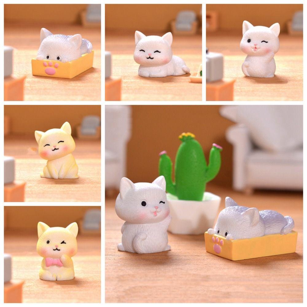 Mô hình MMULCK kiểu mèo con hoạt hình mini trang trí tiểu cảnh DIY