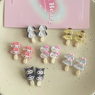 Duckbill Kẹp Tóc Nhỏ Nhắn Họa Tiết Hoạt Hình Cún Kumamon Cún kuromi Kích Thước Nhỏ Thời Trang Mùa Hè Dành Cho Bạn Nữ