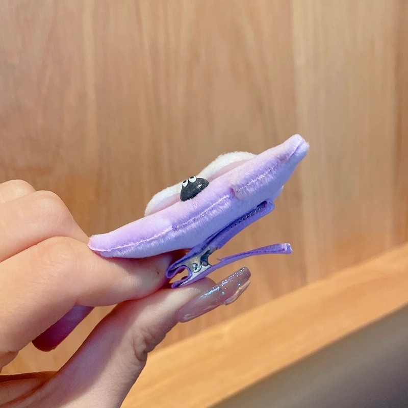 1 Kẹp Tóc Mềm Mại Họa Tiết Hoạt Hình Dễ Thương Cho Bé Gái