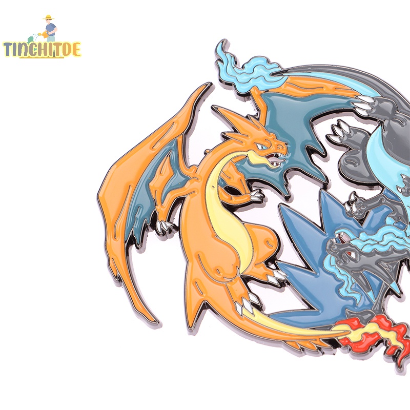Ghim Cài Áo Kim Loại Hình pikachu Hoạt Hình Đáng Yêu  pokemon charizard rayquaza