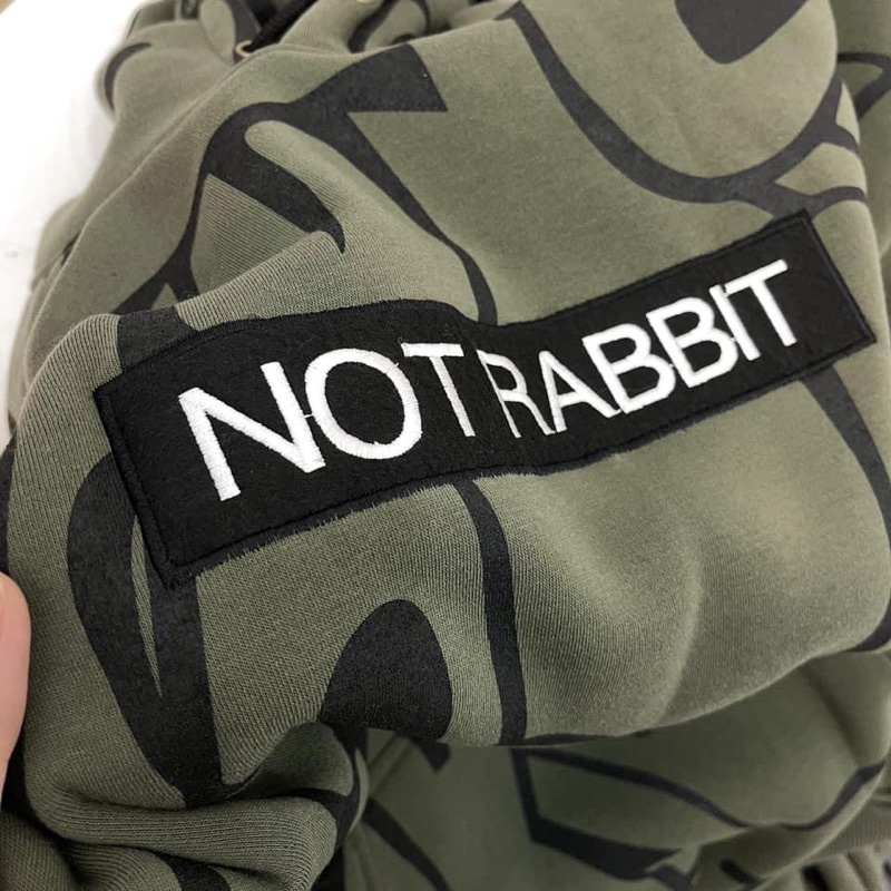 Áo Hoodie Nỉ Lót Bông Form Rộng NOT RABBIT Unisex