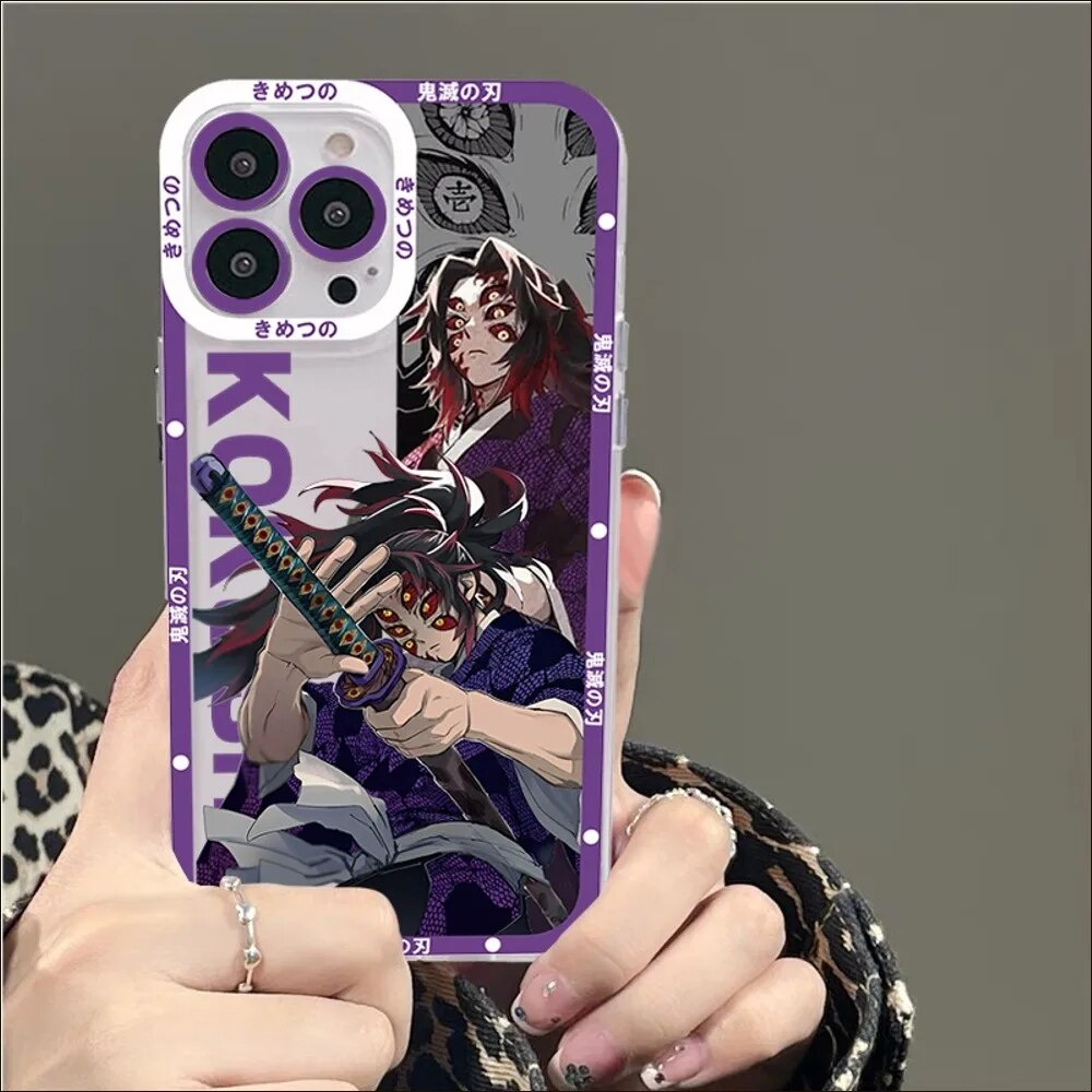 Ốp lưng iphone cạnh vuông Kokushibo Anime Thanh gươm diệt quỷ Kimetsu no Yaiba 8plus/x/xs/11/12/pro/max/plus/promax