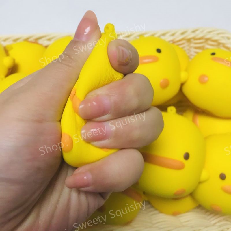 Đồ Chơi squishy Hình Con Vịt Màu Vàng Đáng Yêu Đồ Chơi Giảm Stress