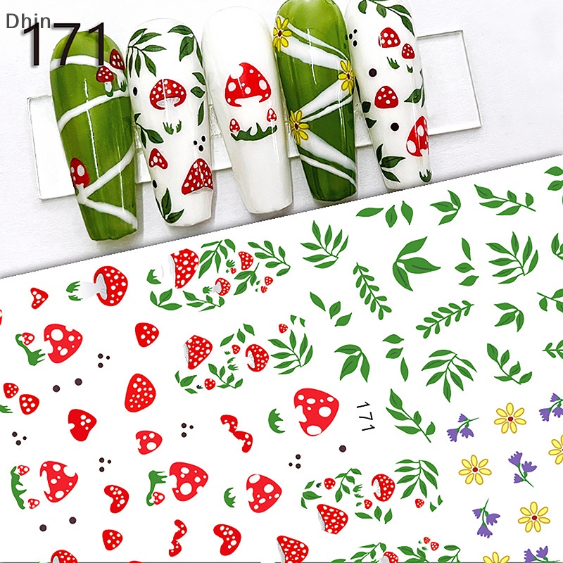 1 Tấm Nhãn Dán Móng Tay 3d Hình Động Vật Hoạt Hình Dễ Thương