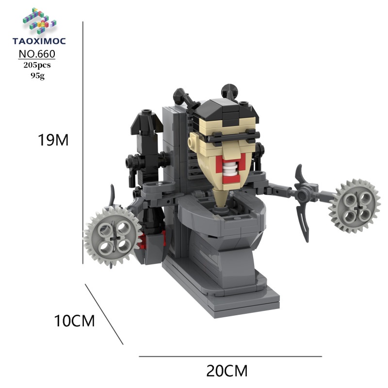 Moc Bộ Đồ Chơi lego Skibidi Toilet Xếp Hình toilet Vui Nhộn Cho Bé
