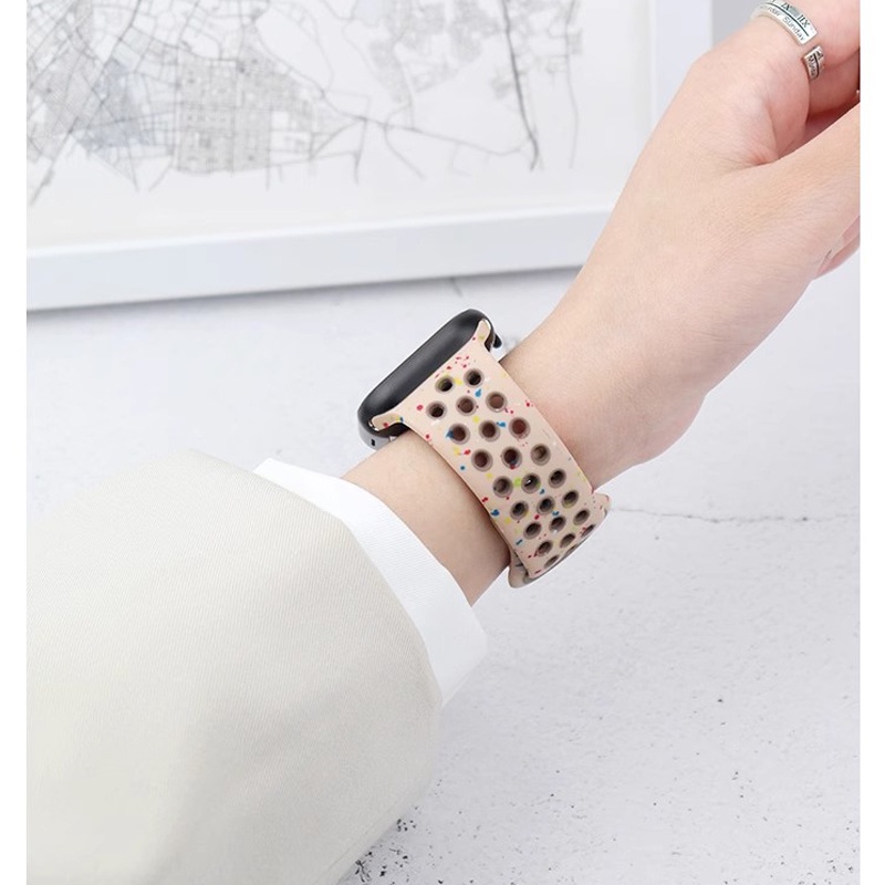 Dây Đeo Silicon Thay Thế Cho Đồng Hồ Thông Minh apple watch series 9 8 7 se 6 5 4 3 ultra iwatch 40mm 44mm 41mm 45mm 49mm
