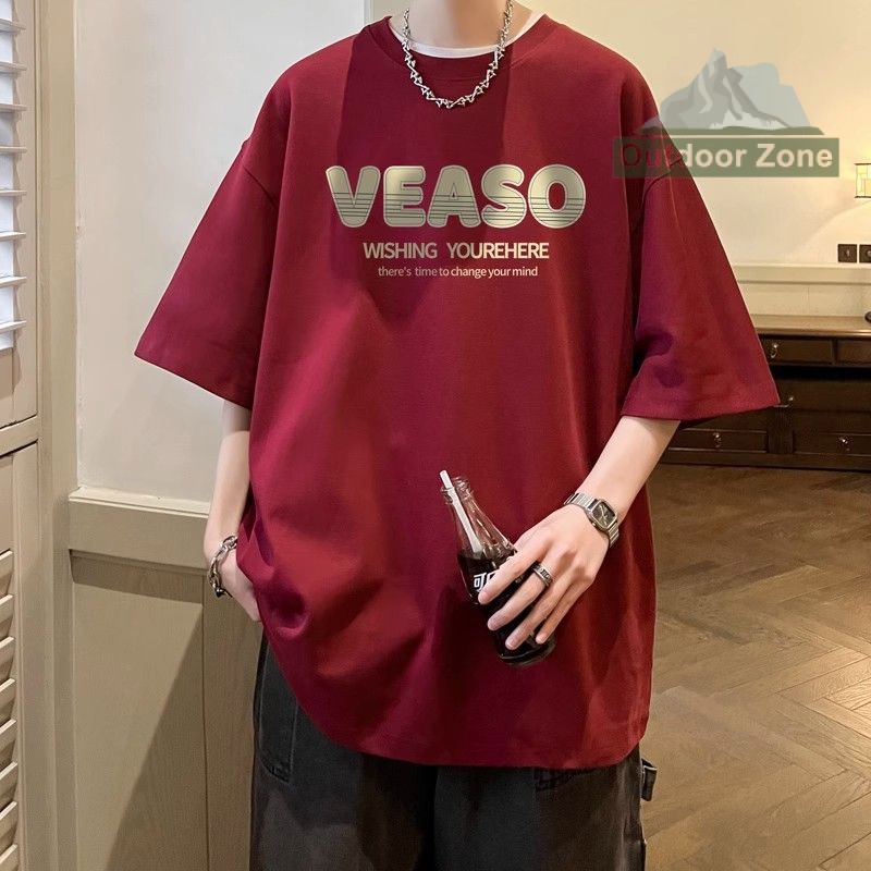 Áo Thun Tay Ngắn Dáng Rộng In Chữ Tiếng Anh Thời Trang Mùa Hè Cho Nam