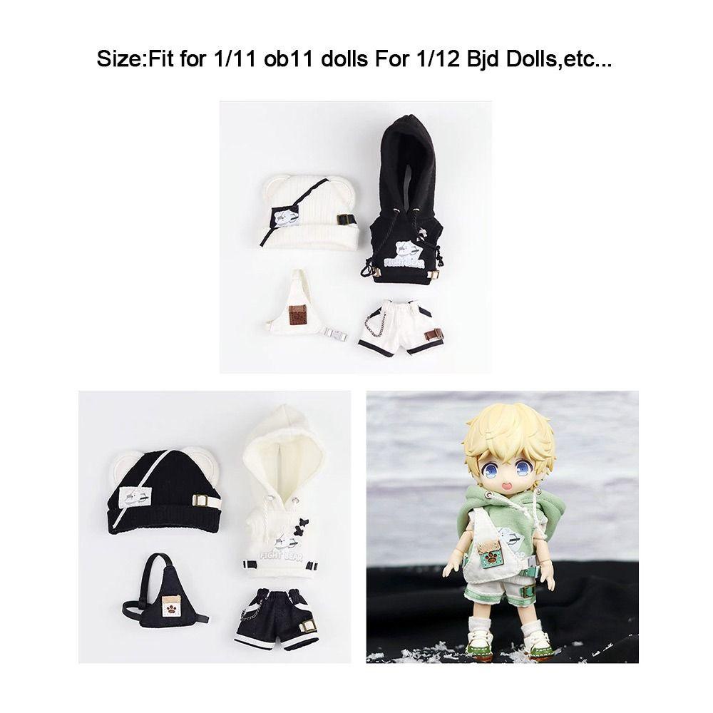 Uumir Bộ Quần Áo 2 Màu Cho Búp Bê Tỉ Lệ 1 / 11 ob11 / 12