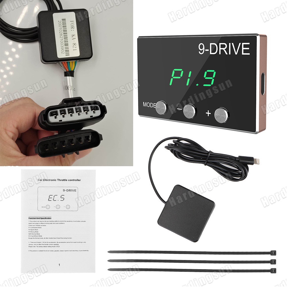 Bộ Điều Khiển Ga Xe Hơi 9 Ổ Đĩa 5 Chế Độ Tăng Tốc Bàn Đạp