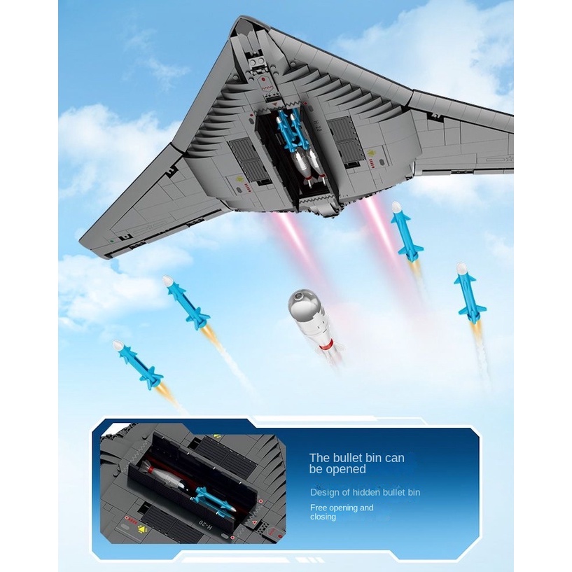 Bộ 1163 Mô Hình Máy Bay Ném Bom h20 Cho Bé Mới