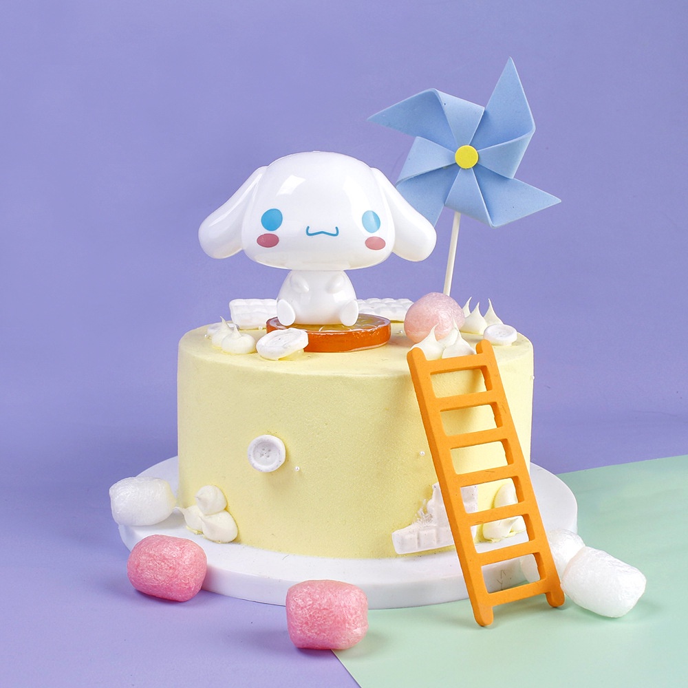 Sanrio Mô Hình Nhân Vật kuromi pochacco Hoạt Hình Trang Trí Bánh Kem diy
