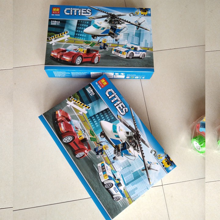 Lego Ghép Hình Nhiều Nhân Vật Ô tô Máy Bay DC10656 [TẶNG Ô TÔ]