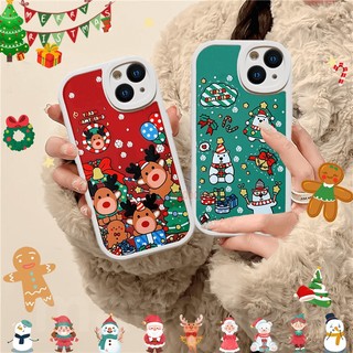ốp lưng noel Christmas Gift For iPhone 15 14 13 12 Mini 11 Pro Xs max 6 6S 7 8 Plus X XR 11promax 12promax 13promax Cute Xmas Tree reindeer elk Bear Ginerbread man Cartoon Fine Hole Anti-fall Soft Phone Case XPN 99