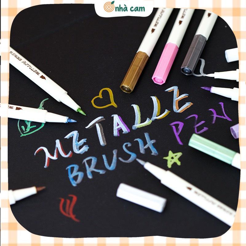 Bút Viết Thư Pháp Metalle Brush Pen Nhà Cam