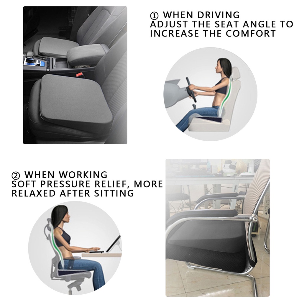 Đệm Lót Ghế Ngồi Xe Hơi yn Dày Dặn Tăng Chiều Cao