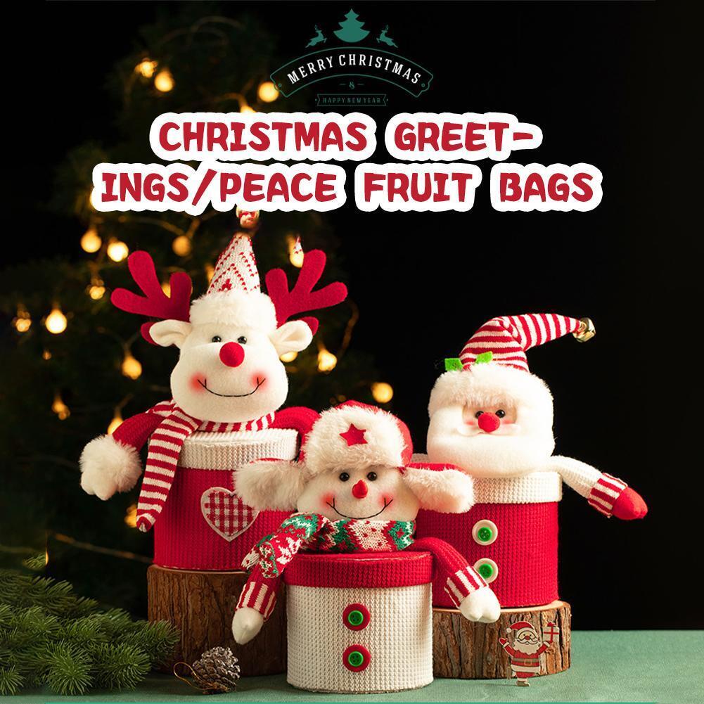 Hộp Quà Giáng Sinh Táo Hộp Quà Giáng Sinh Của Ông Già Noel Nai Sừng Tấm i7a2 apple