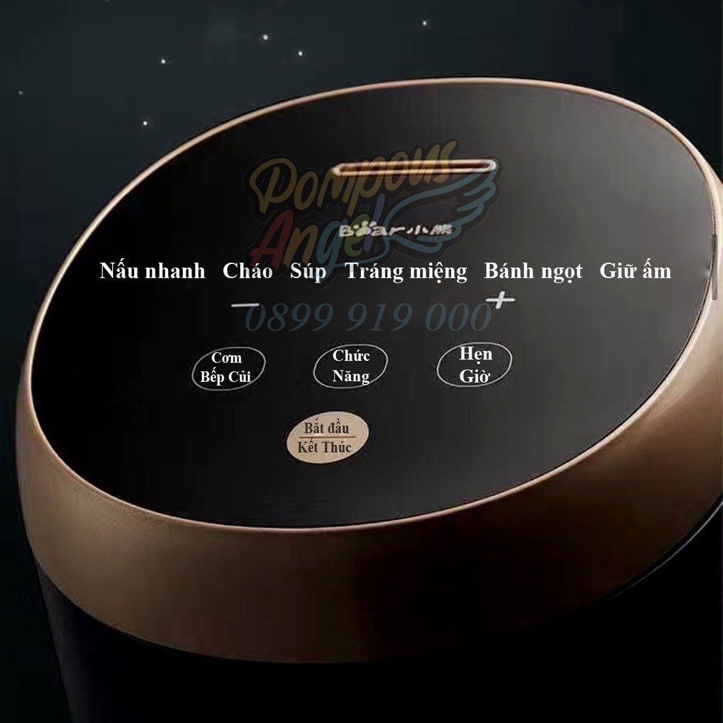 Nồi Cơm BEAR 3L C30L3-Nồi Nấu Canh,Cháo,Làm Bánh Bản Mới Nhất-Bảo Hành 12 Tháng