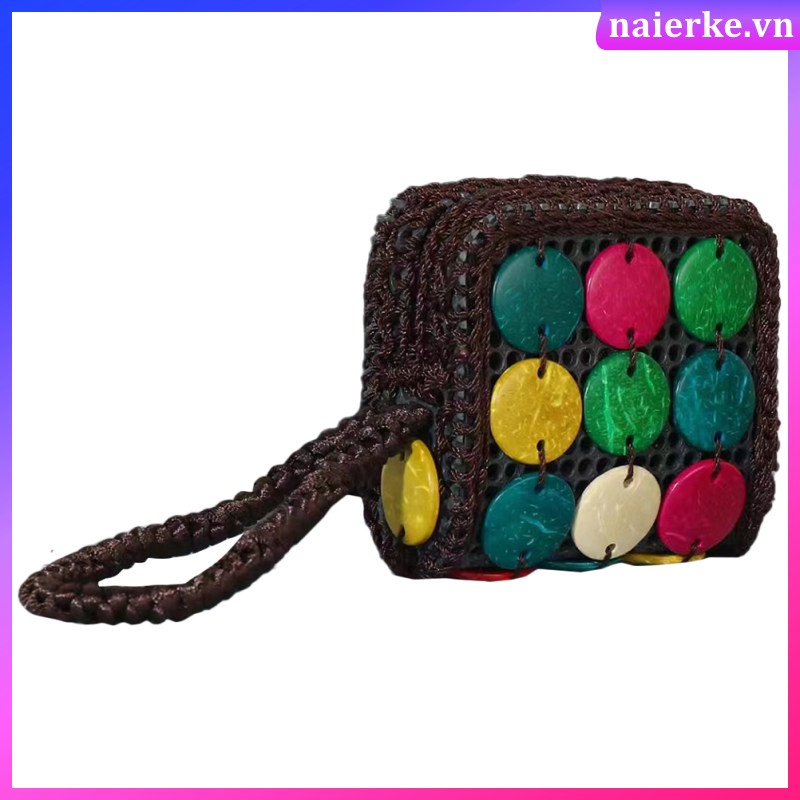 Ví Đựng Tiền Xu / Son Môi Có Khóa Kéo Phong Cách bohemian Cho Nữ