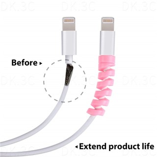 1 Cuộn Quấn Silicon Bảo Vệ Dây Cáp Sạc usb android