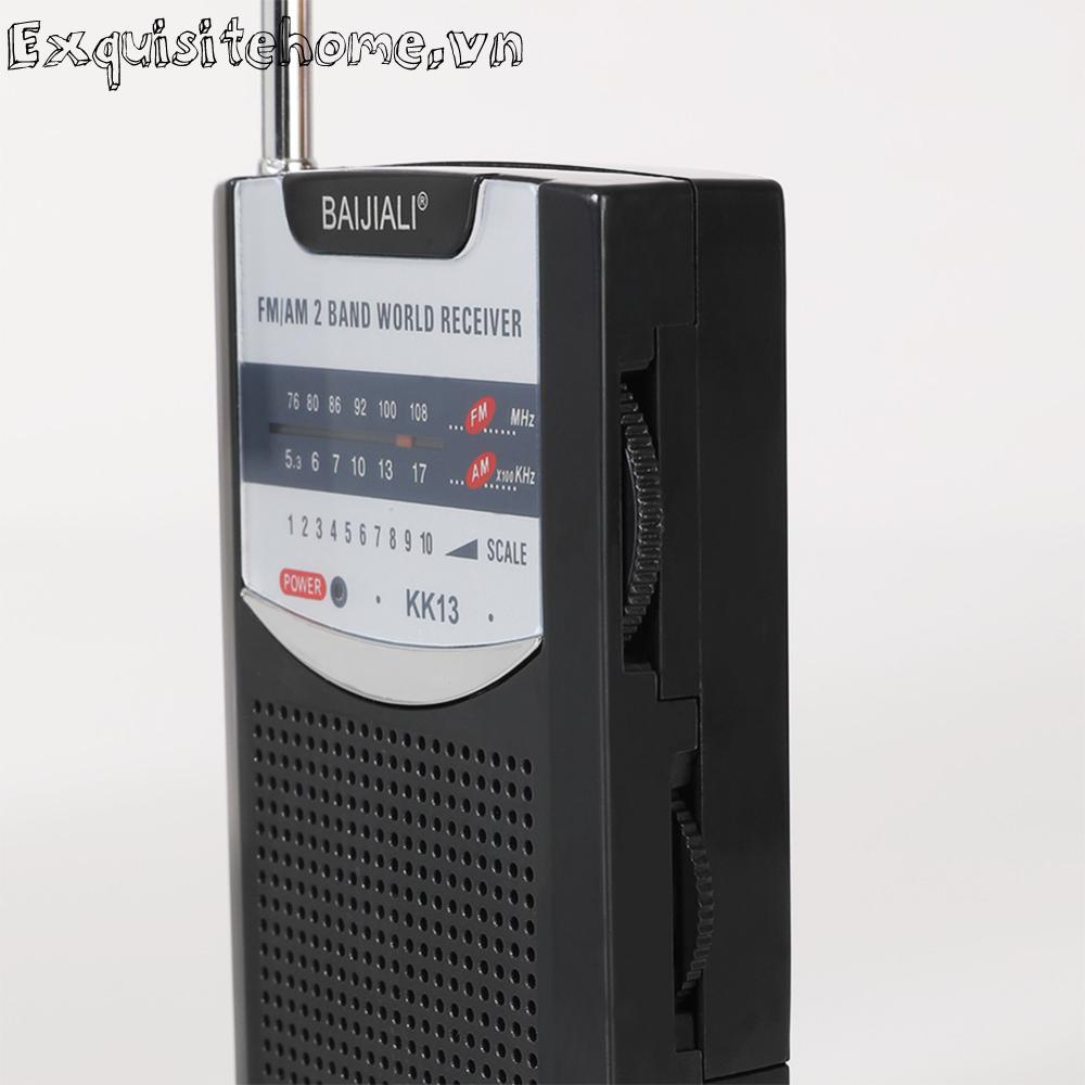 Radio Kỹ Thuật Số Băng Tần Kép mini Có Ăng Ten Thu Sóng am / fm Sử Dụng Ngoài Trời