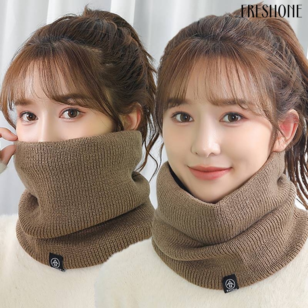 Khăn Quấn Cổ Bằng Vải Lông Dày Mềm Mại Co Giãn Giữ Ấm Chống Gió Chống Lạnh Màu Sắc Dành Cho Trượt Tuyết Ngoài Trời