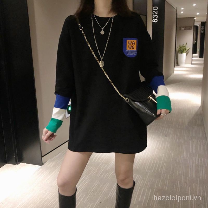 Áo Thun cotton Tay Dài In Hình Mặt Cười Phong Cách Hàn Quốc Thời Trang Thu Đông 2023