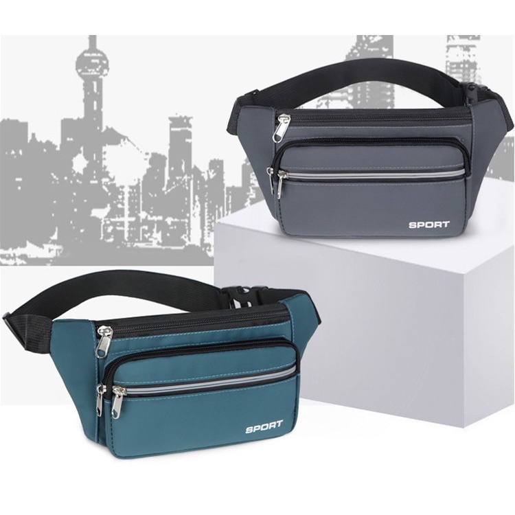 Túi đeo bao từ siêu gọn BT31- đen nâu vải dầy vải trượt nước