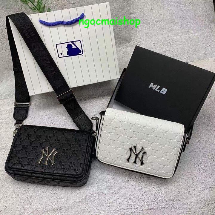 🔥SALE-Túi MLB chữ NY dáng vuông dây đeo bản to size 20 hottren thời trang trẻ  UY TÍN