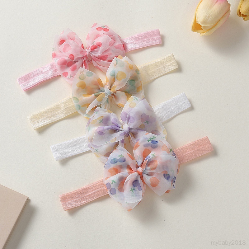Set 2 Đôi Vớ cotton Mềm Đính Nơ Dễ Thương Cho Bé Gái