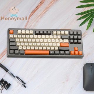 Bàn phím không dây 2.4g kết nối bluetooth 87 phím cổng type-c cho laptop / máy tính bảng