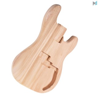 PB-T02 Unfinished Electric Guitar Body - Sycamore Wood Blank Guitar Barrel for DIY String Instrument Enthusiasts