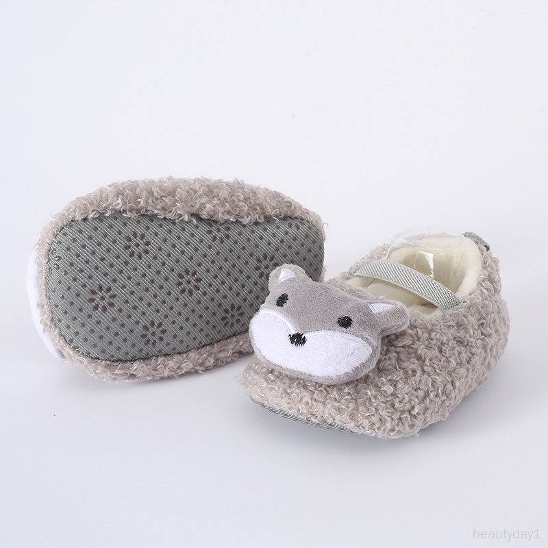 Giày Đế Mềm Bằng Vải cotton Không Trơn Họa Tiết Hoạt Hình Dễ Thương Dành Cho Bé Sơ Sinh