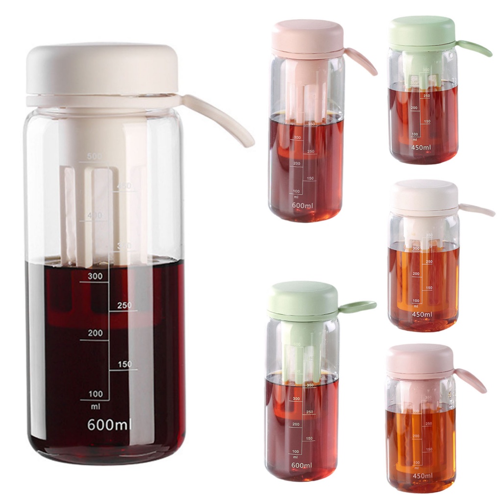 Máy pha cà phê pha lạnh 450ml / 600ml bình làm mát cà phê cao cấp Máy lọc bình pha lạnh ấm đun nước với các biện pháp lọc dễ tháo rời thiết kế nhỏ gọn Máy pha cà phê lạnh