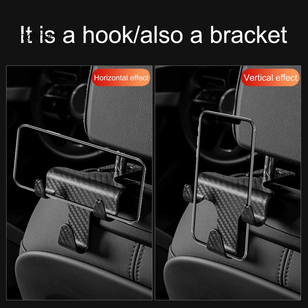 Móc Treo Đồ Rảnh Tay Bằng Sợi carbon Sành Điệu Tiện Lợi Cho Ghế Sau Xe Hơi